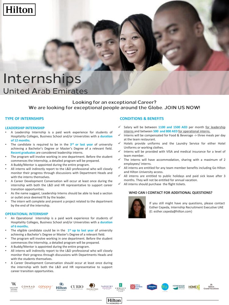 Hilton Internship Program - United Arab Emirates