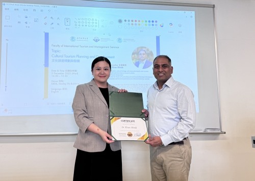 Cultural Tourism Planning and Heritage Conservation: FITM Invites International Scholar to Share Evi...