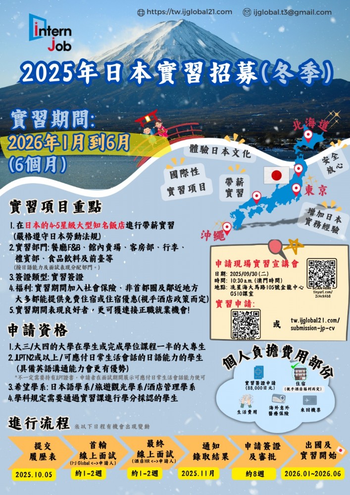 "Intern Job" Japan Internship 2025 (Winter Recruitment)